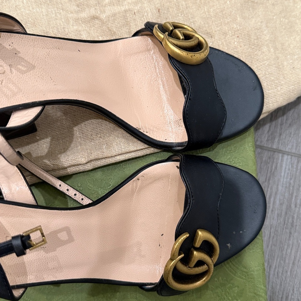 *Authentic* Gucci GG Quarter Strap Sandal - Picture 7 of 9
